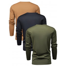 Cool Thermal Hoodies For Men, Men's Casual Color Block Design Hooded Sweatshirt With Kangaroo Pocket Streetwear For Winter Fall, As Gifts