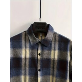 Coral Fleece Solid Color Hoodies For Men, Warm Hoodie With Kangaroo Pocket, Comfy Loose Trendy Hooded Pullover, Mens Clothing For Autumn Winter